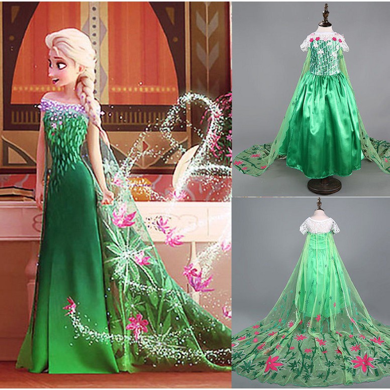 elsa green dress