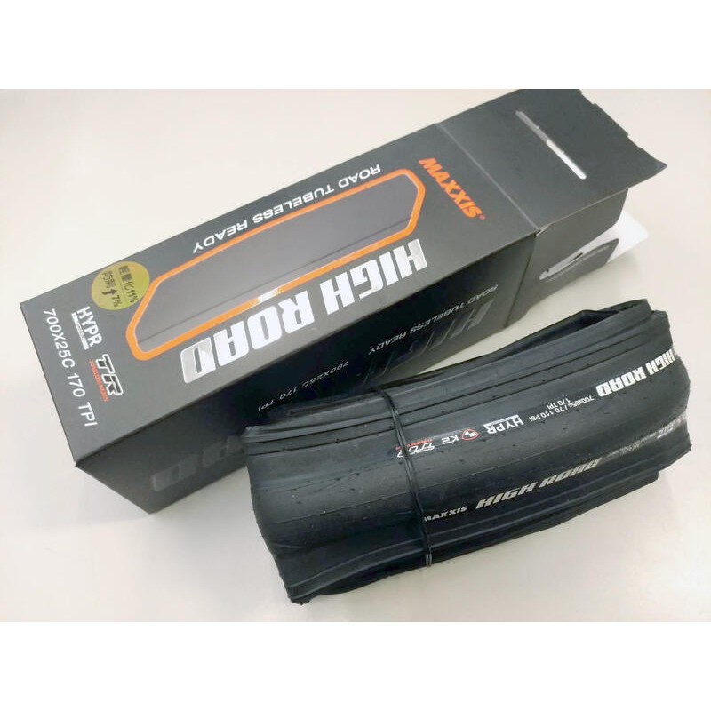 (1 Piece)MAXXIS NEW High Road TR Tubeless Road Bike Tire 700 x 25C 280g