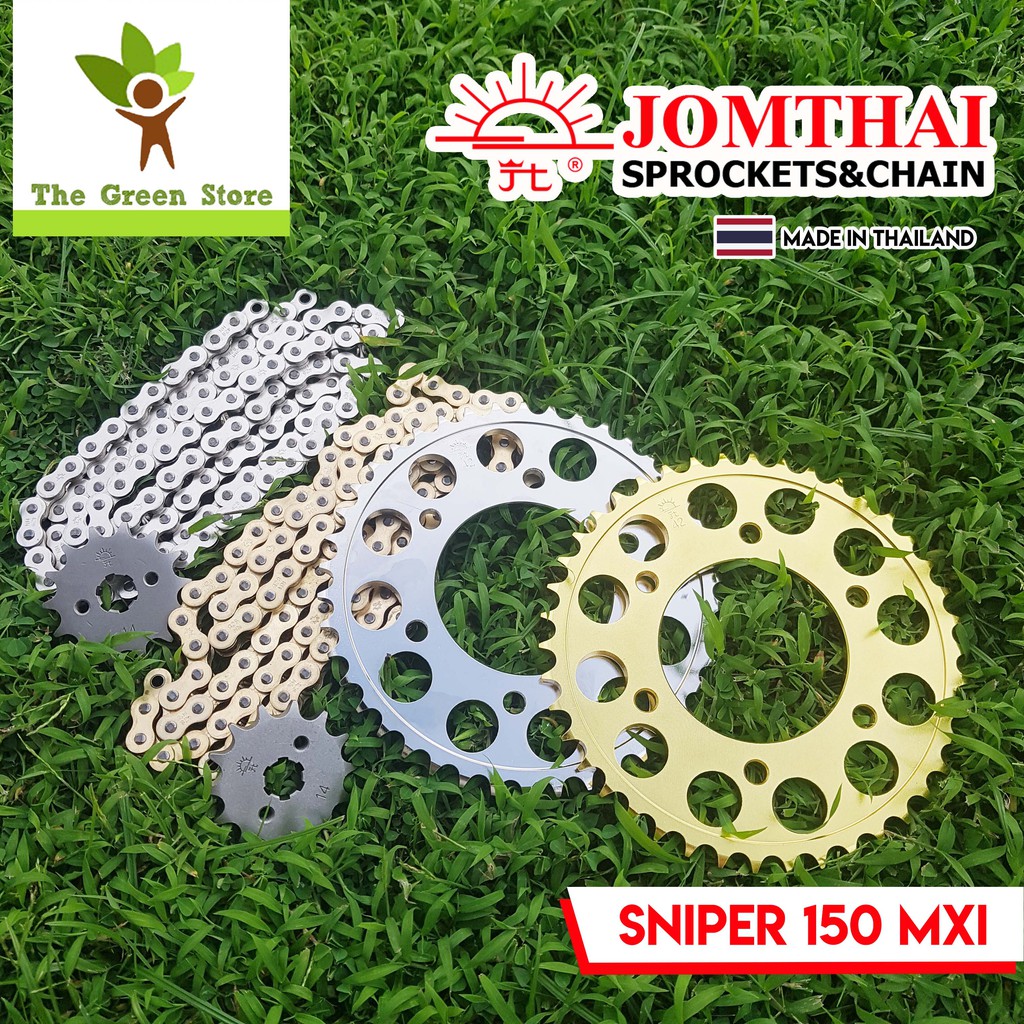 JT JOMTHAI Chain & Sprocket Set ( Sniper 150 MXi ) Available in Chrome