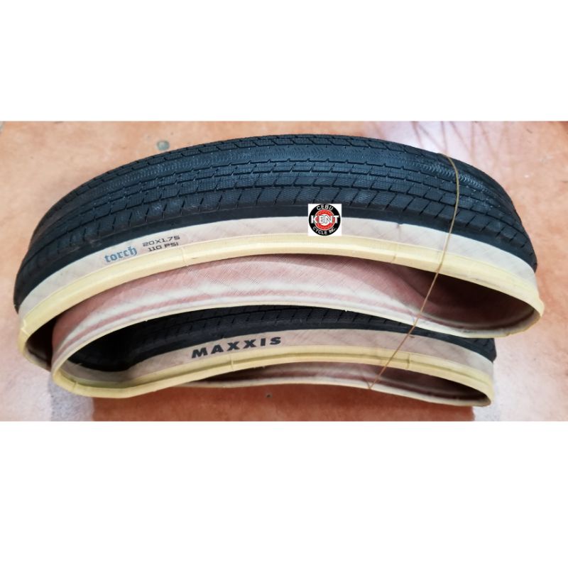 Maxxis Torch Folding Bmx Tire 20 x 1.75 skinwall 110psi (each) Shopee