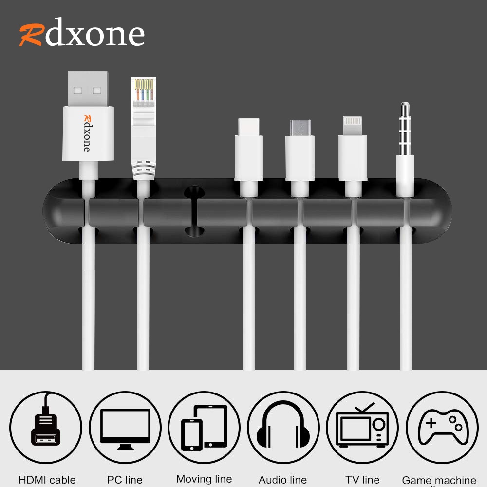 Cable Holder Clips, Cable Management Cord Organizer Clips Silicone Self