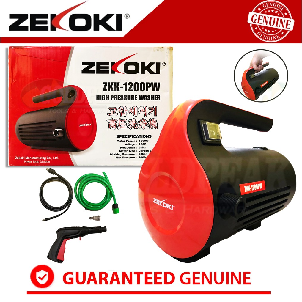 Zekoki ZKK1200 PW Portable High Pressure Washer / Pressure Cleaner