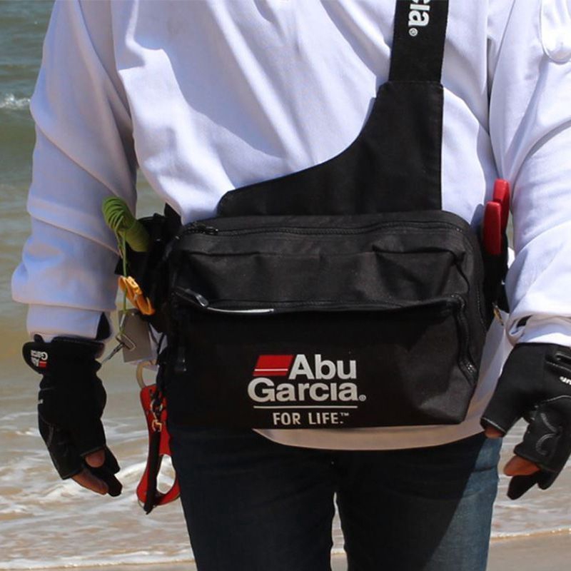 Outdoor Fishing Tackle Bag Abu Garcia Waterproof Waist Reel Lure Waist Bag Shopee Philippines