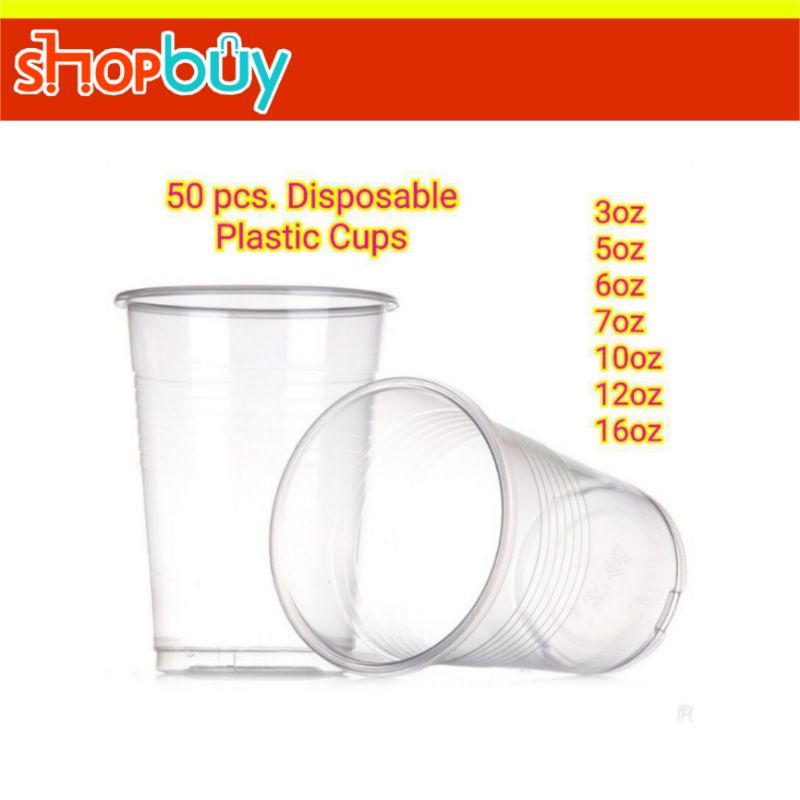 Plastic Cups 5oz to 16oz 50pcs Shopee Philippines