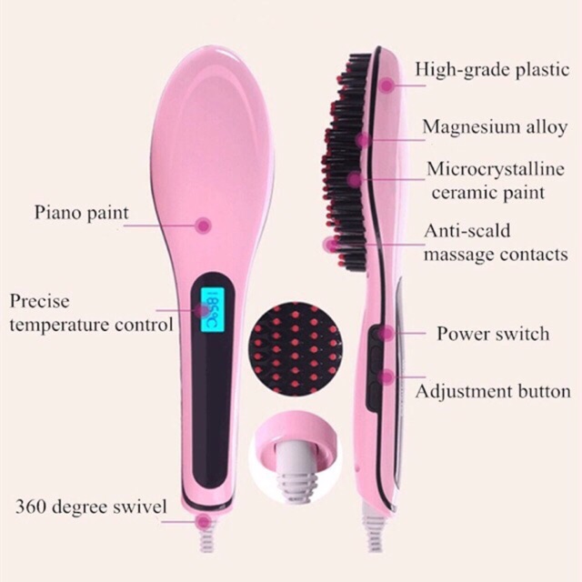 fast hair straightening comb