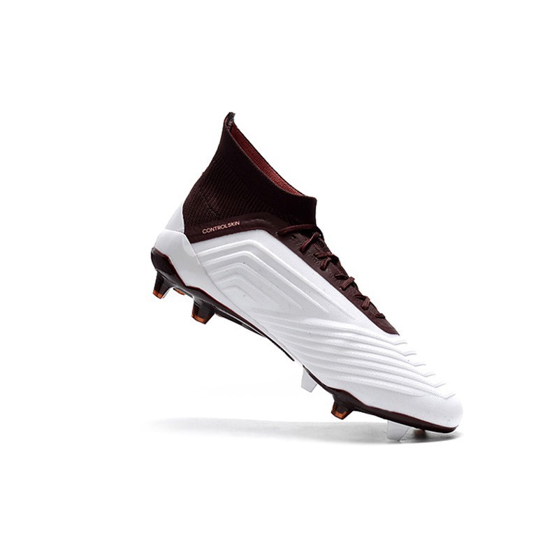 maroon and white soccer cleats