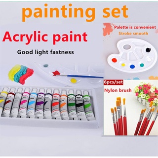 Painting Kit for Starters Gift Set acrylic Paint set watercolor acrylic Tube Non-Toxic