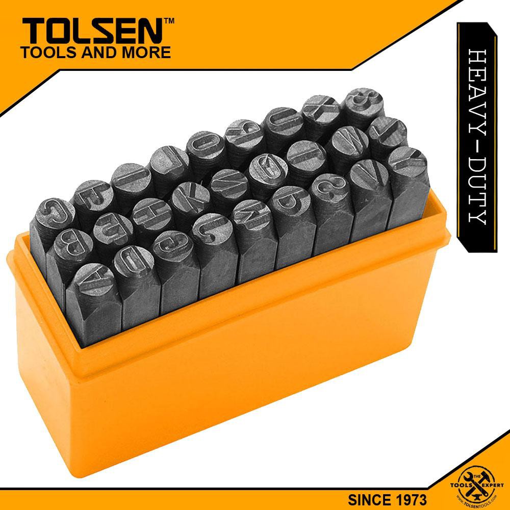 Tolsen 27pcs Steel Letter Punch Stamp Set (3mm / 6mm) Shopee Philippines