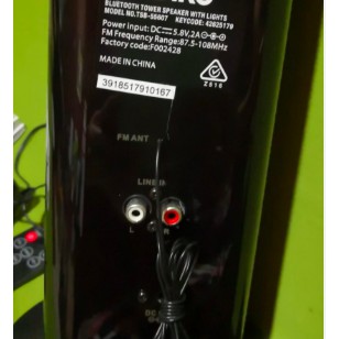 anko bluetooth tower speaker with lights