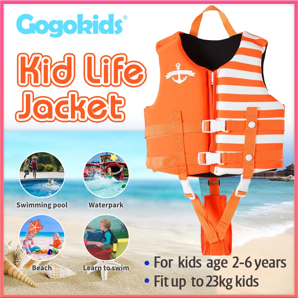 Gogokids Kids Swim Vest Children Float Vest 19 Years Kid Life Jacket