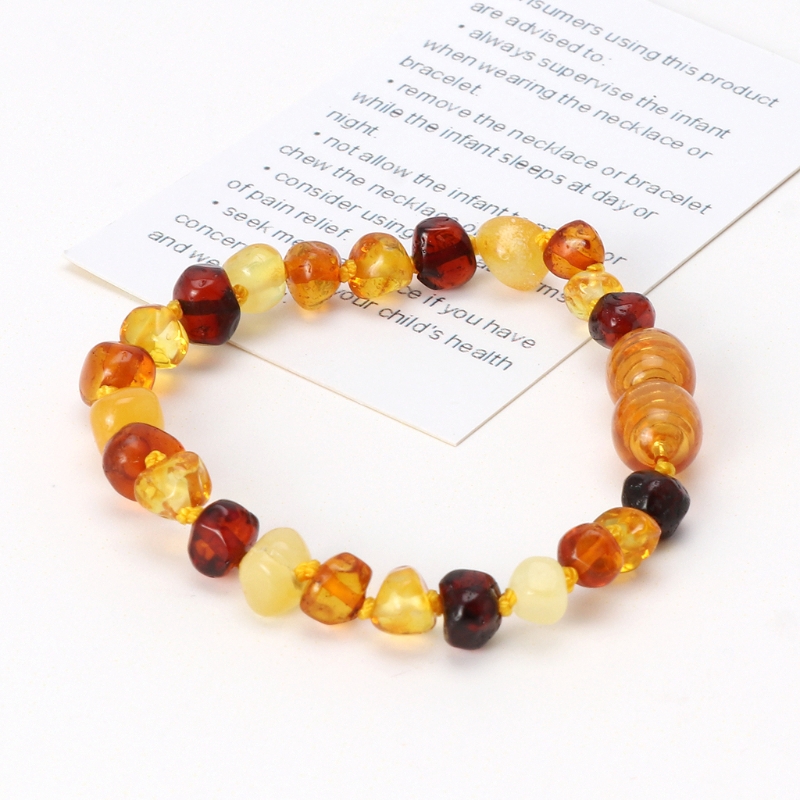 baby amber anklet