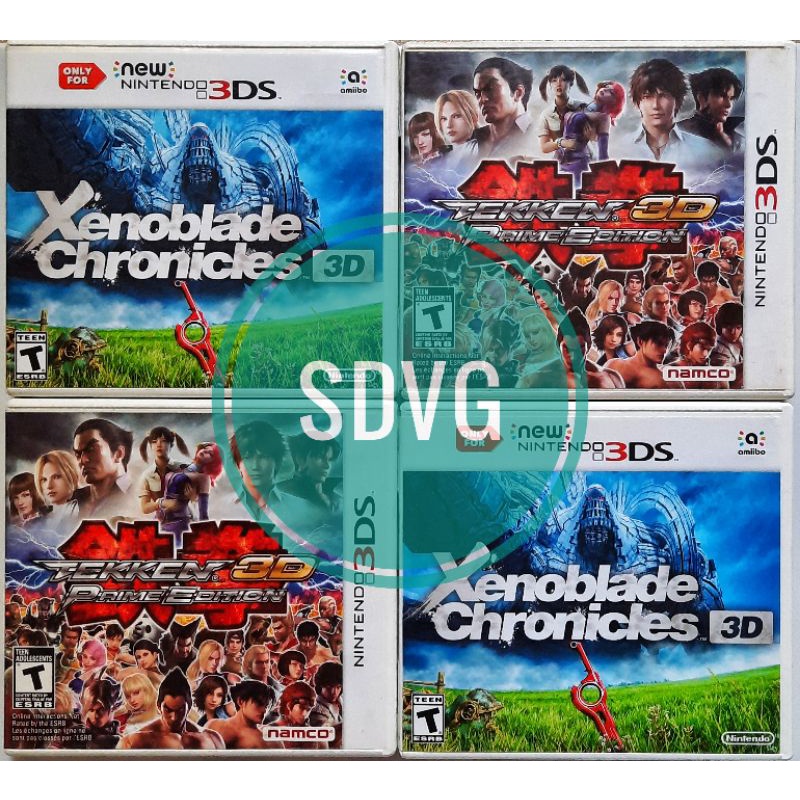 3DS Tekken 3D Prime Edition and Xenoblade Chronicles 3D US/NTSC Complete |  Shopee Philippines