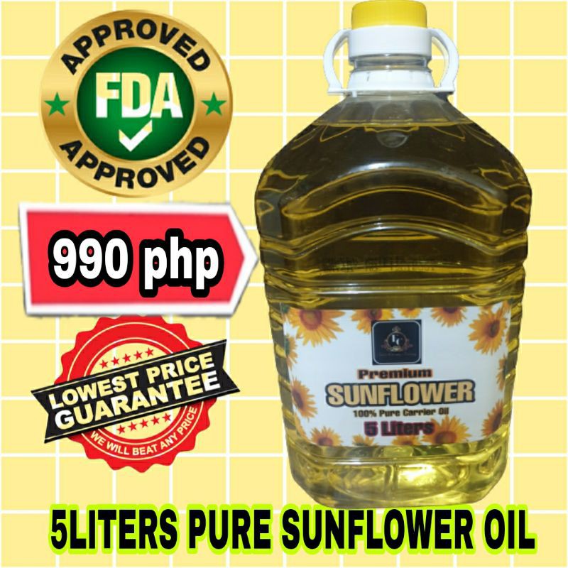 SUNFLOWER OIL (COSMETICS GRADE) REBRANDING 5Liters Premium Quality New Stocks COD LOWEST PRICE