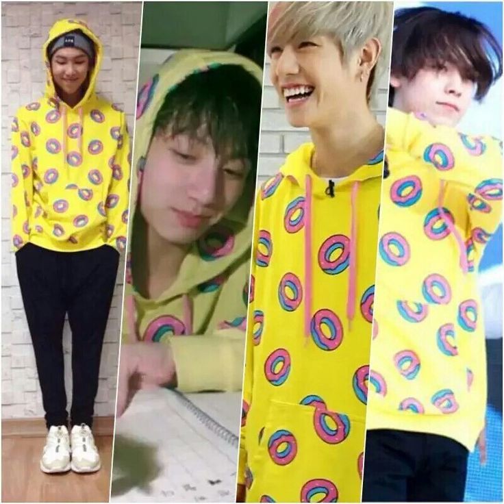 yellow donut hoodie