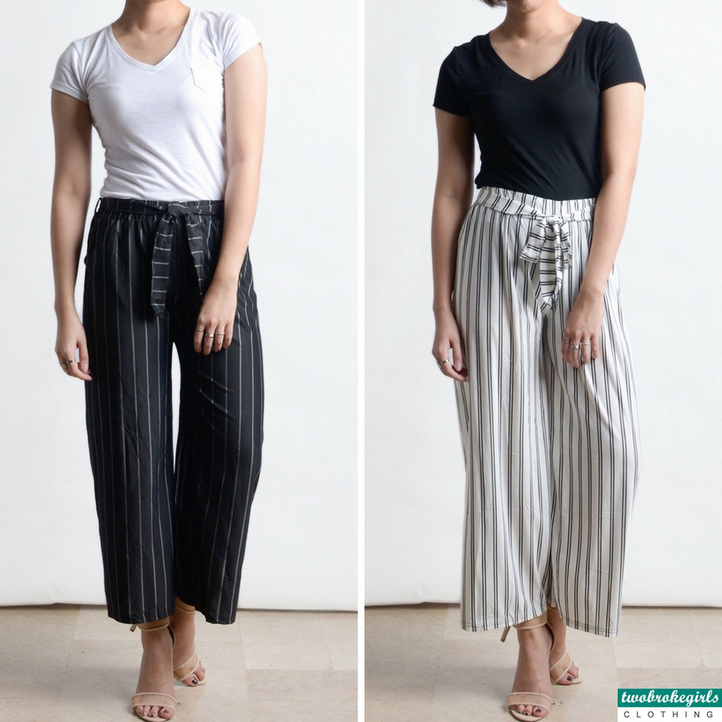 tie striped pants