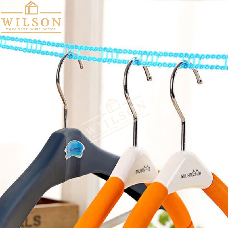WILSON ★ 5m/3m Hanging Clothes String Hanger Stop Rope (random color