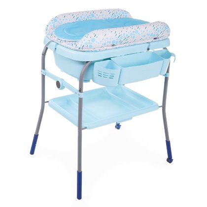 baby bath and changing table
