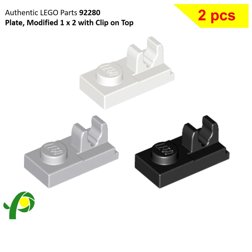 1x2 Plate Modified Clip on Top 92280 Choose Color Lego Lot of 10 pcs 