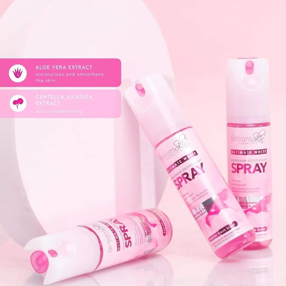 Authentic BrilSkin Underarm Deodorant Spray Proved Safe