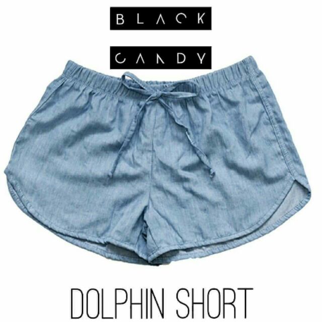 denim dolphin shorts