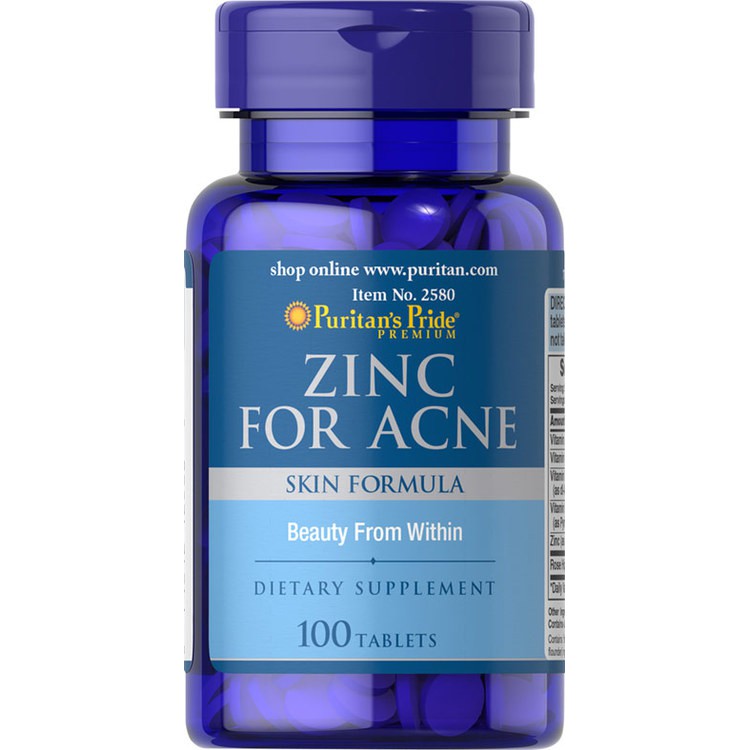 Zinc for Acne and hormones 100 tablets Shopee Philippines