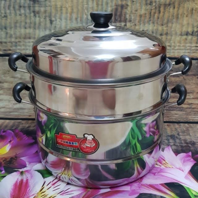 Super Durable 3Storey Stainless Steel Autoclave Set Autoclave SIZE 28 CM Shopee Philippines