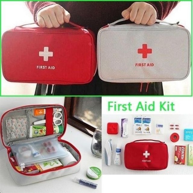 First Aid Pouch Medical Storage First Aid Kit Drugs Bag(POUCH ONLY
