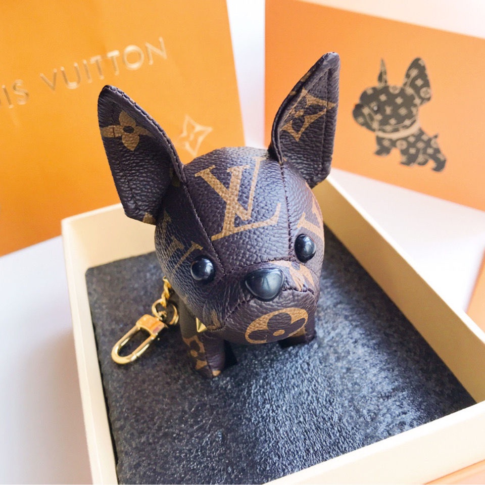 Louis Vuitton Presbyopic Dog Pendant French Bulldog Bag Ornaments Lucky