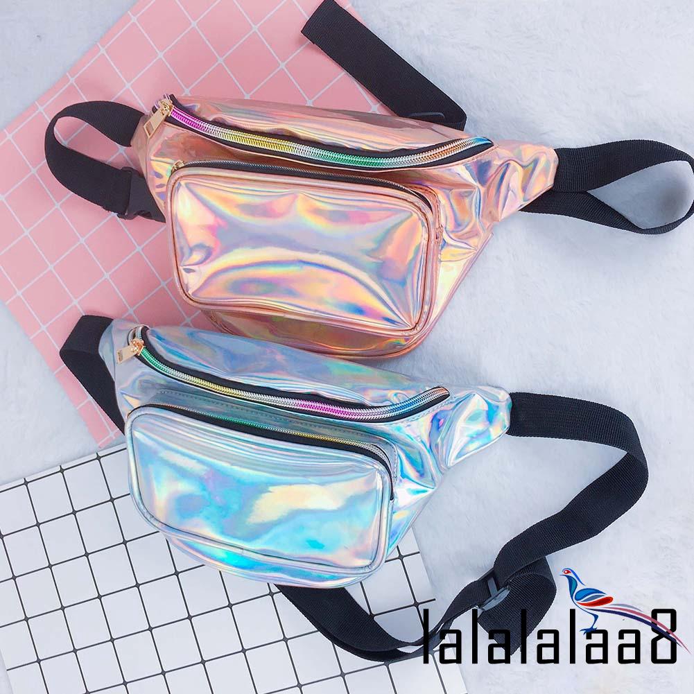 clear glitter fanny pack