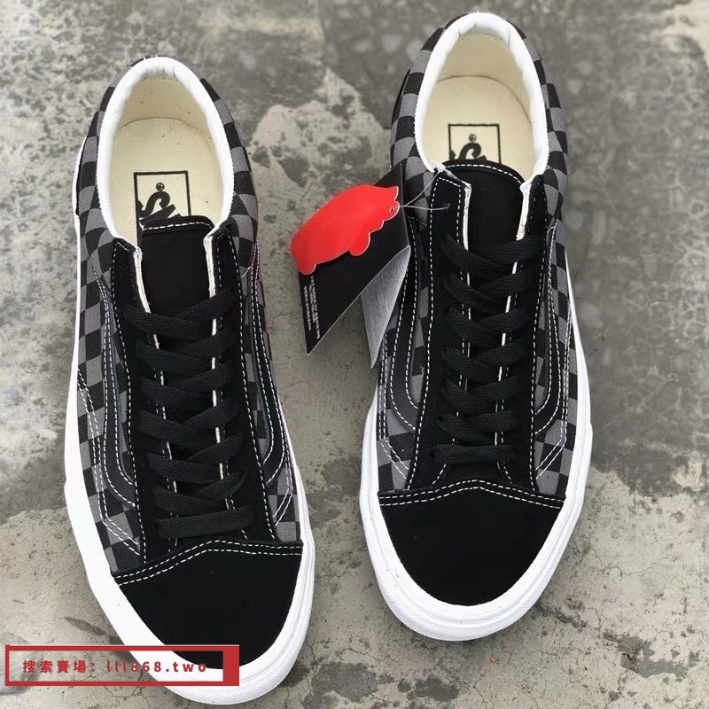 vans style 36 black and grey