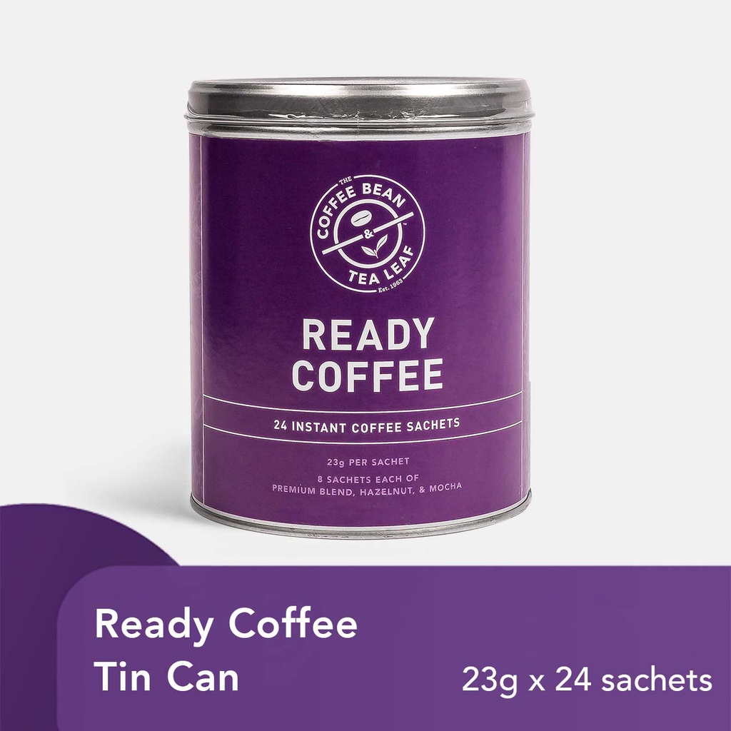 The Coffee Bean Ready Coffee Tin Can Premium 8s, Hazelnut Mocha 8s (24