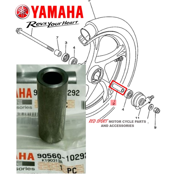 GENUINE YAMAHA FRONT WHEEL SPACER FOR MIO 9056010292 Shopee Philippines