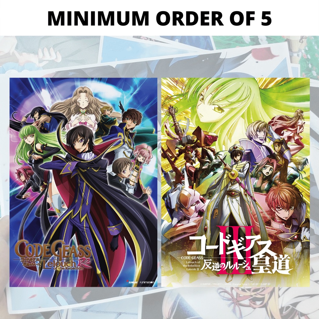 Anime Poster Code Geass Lelouch Of The Rebellion Poster Japanese Anime Posters Shopee Philippines