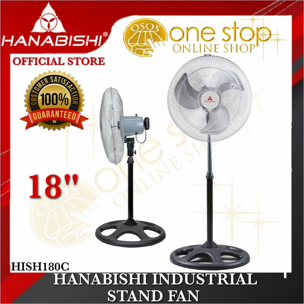 Hanabishi Original Industrial Stand Fan Electric Fan HISF180C HISF