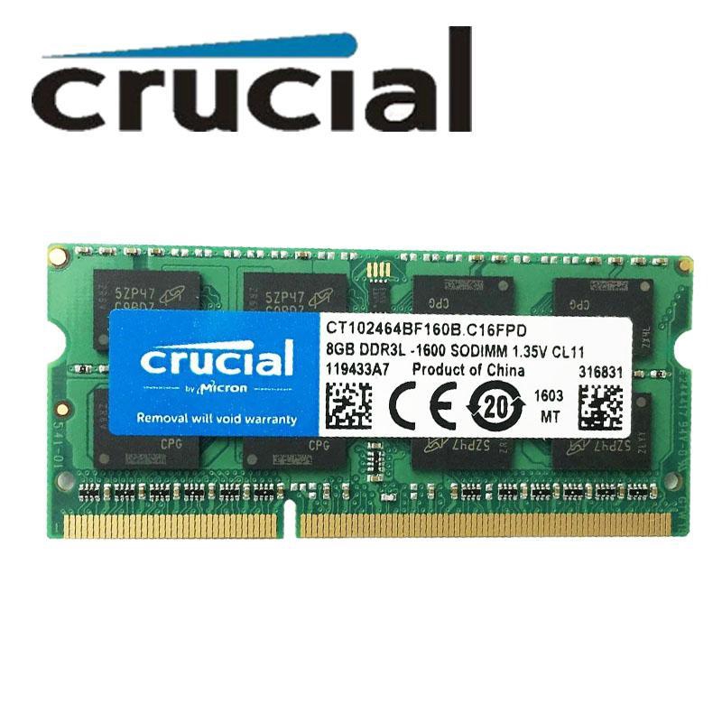 Crucial 8gb Ddr3l 1600mhz Sodimm Value Ram Ctbf160b 1 35v Shopee Philippines