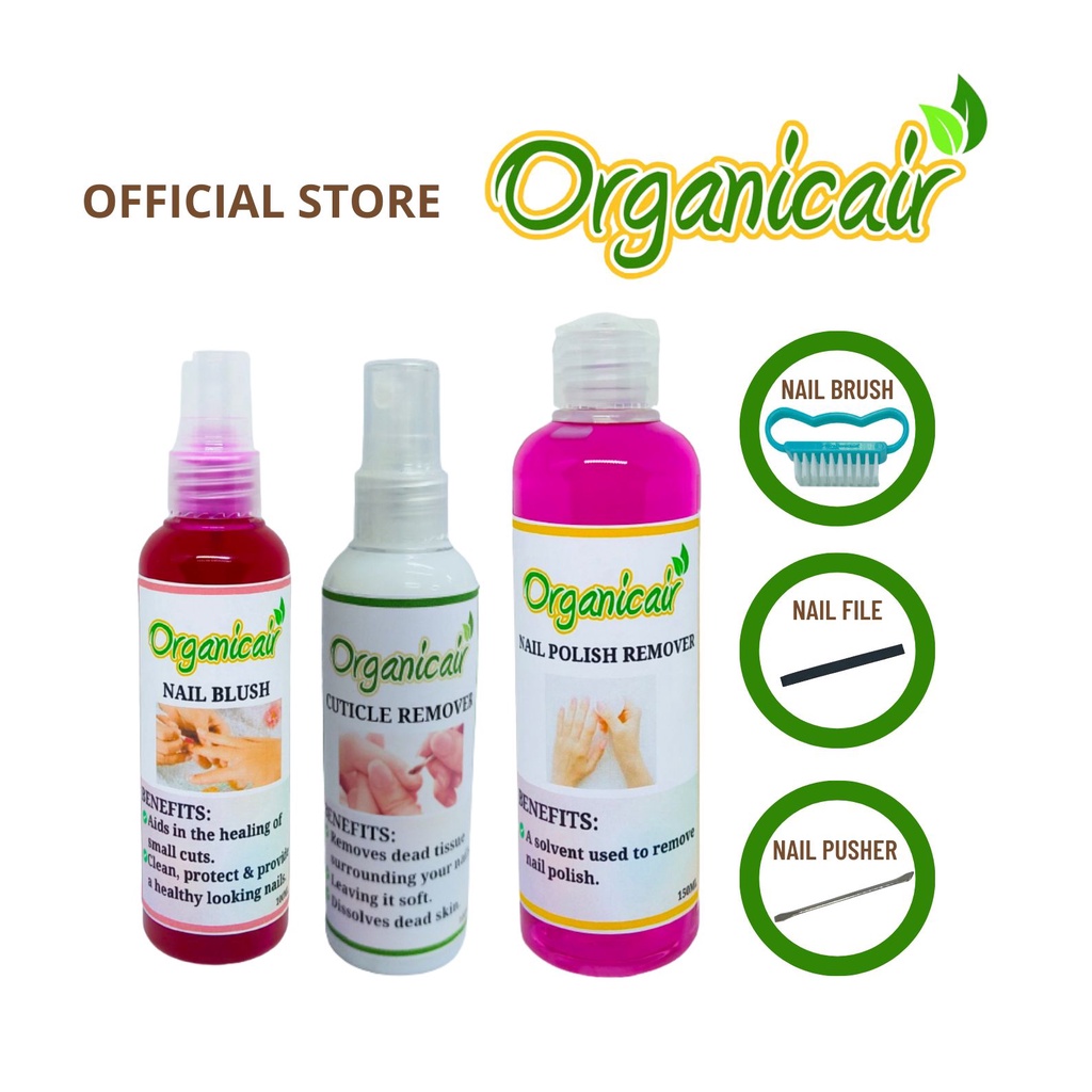 Organicair Nail Care Set w/ FREE (nail brush, nail pusher, nail file