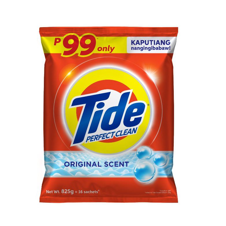 Tide Perfect Clean Powder Detergent Original Scent 825g Shopee