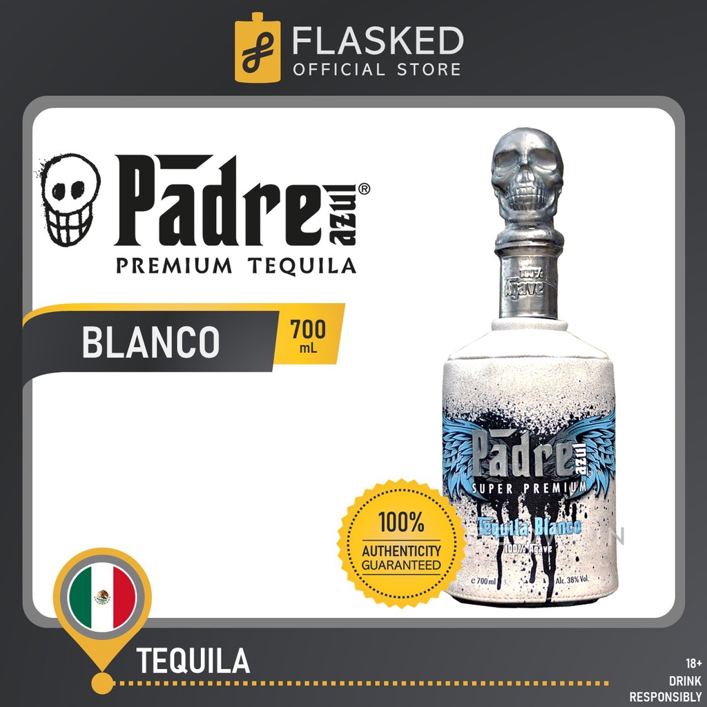 Padre Azul Blanco Tequila 700mL Shopee Philippines