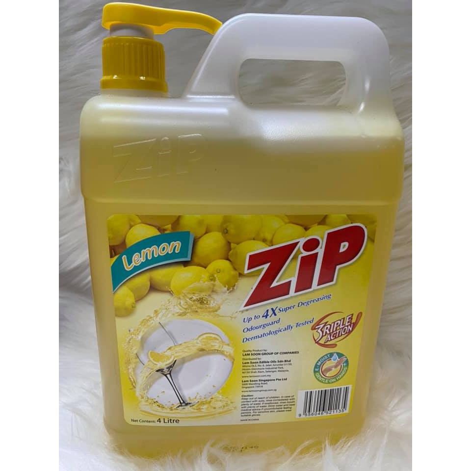Zip Dishwashing Liquid Lemon/Lime 4L Shopee Philippines