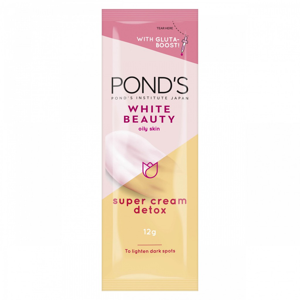 60 Off Pond S White Beauty Super Cream Detox For Oily Skin Bigger Size Shopee Philippines