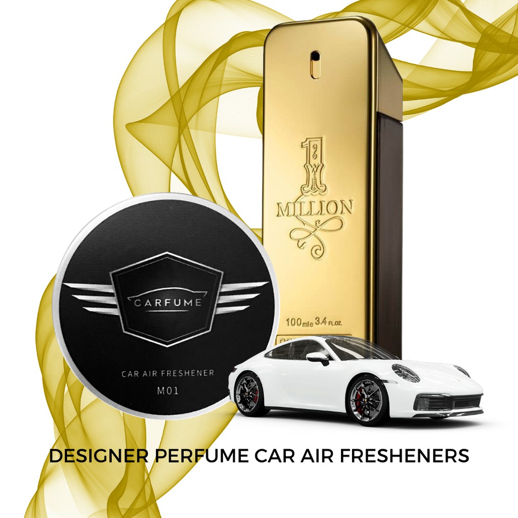Carfume M09 One Million Designer Perfume Car Air Freshener (Buy 2, Get 1  Free Holder) | Shopee Philippines