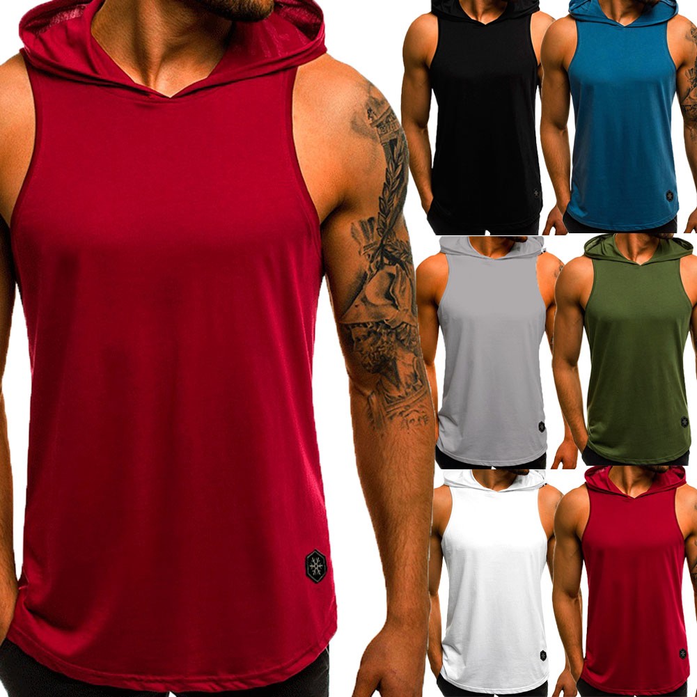 muscle fit gym hoodies