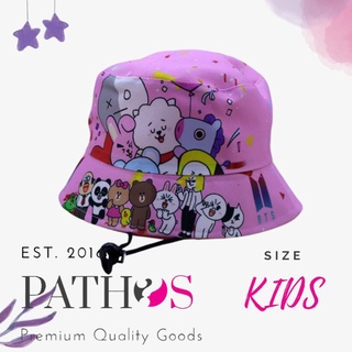 Pathos - Bucket Hat Kids Superhero Character Animation Unicorn Cartoon Neck Strap #2