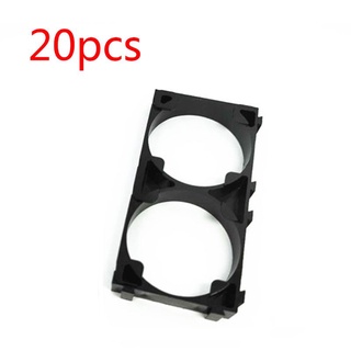 lucky* 20PCS 32650 1x2Battery Holder Safety Anti Vibration Plastic Cell Brackets for 32650 Batteries Pack Accessories
