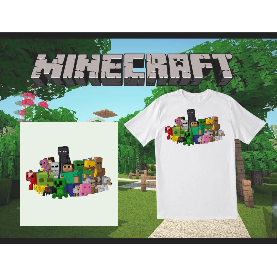 &minecraft Trendy Graphic Tees For Kids To Adult = 