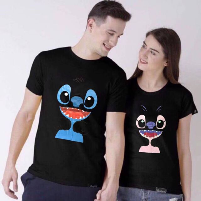 stitch couple t shirt