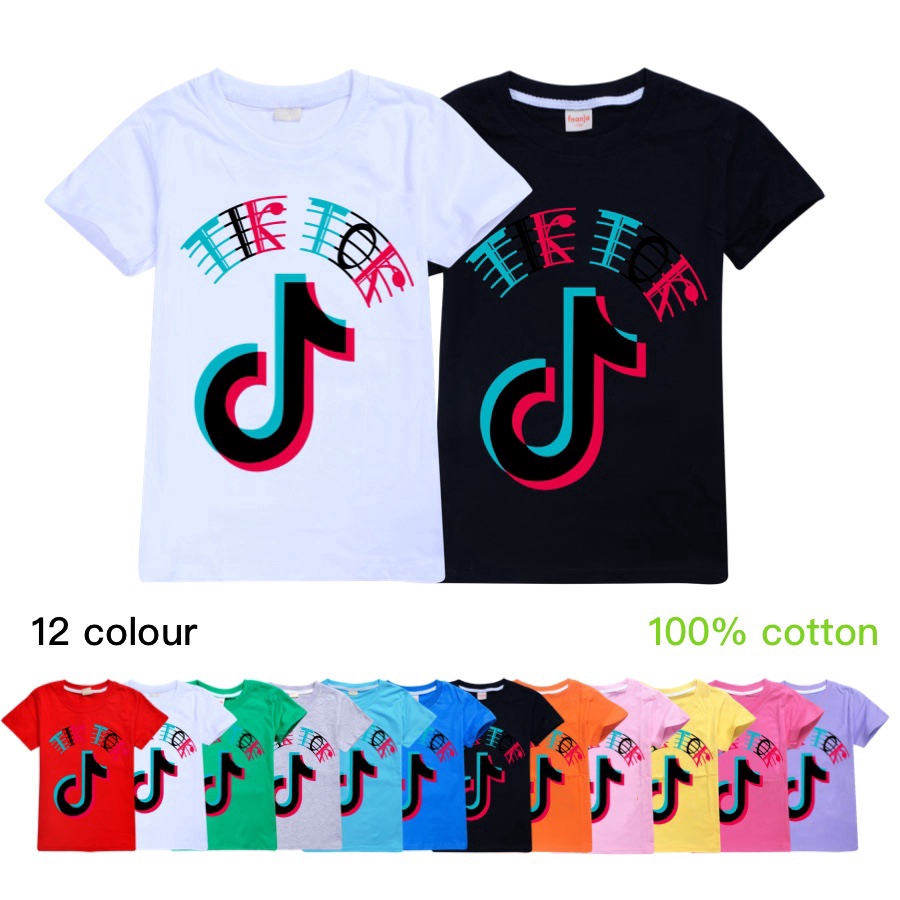 Tngstore Tiktok Tik Tok Douyin Tops T Shirt Boy Girl Shopee Philippines - tick tock t shirt roblox tik tok