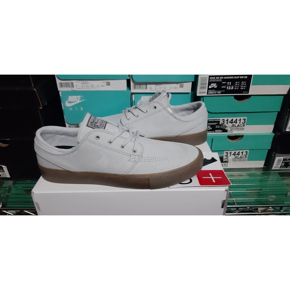 Nike Sb Zoom Zoom Stefan Janoski Rm Fl Pure Platinum Gum Shopee Philippines