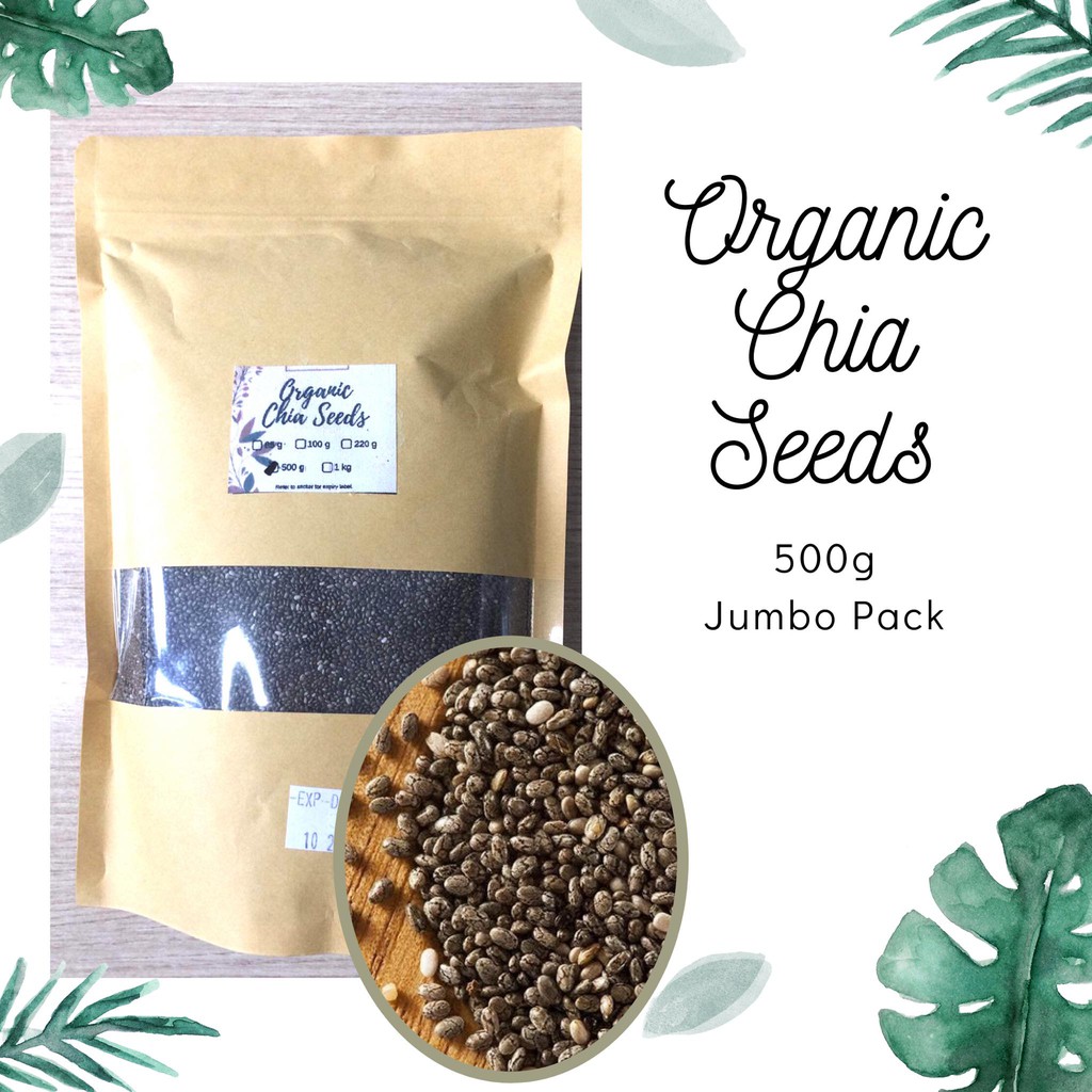 Organic Chia Seeds Jumbo Pack 500g Shopee Philippines 8262