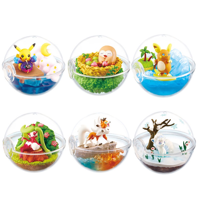 1 × Pokemon Terrarium transparent pokeball Collection EX Alola 2 pikachu cosmog